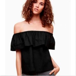 Aritzia Wilfred Hollande Off the shoulder Blouse